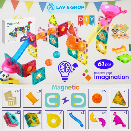 61-DELNI SET MAGNETNIH PLOČICA-BALL RUN