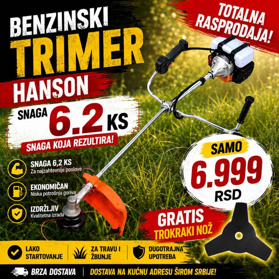 TRIMER BENZINSKI - 6,2KS HANSON