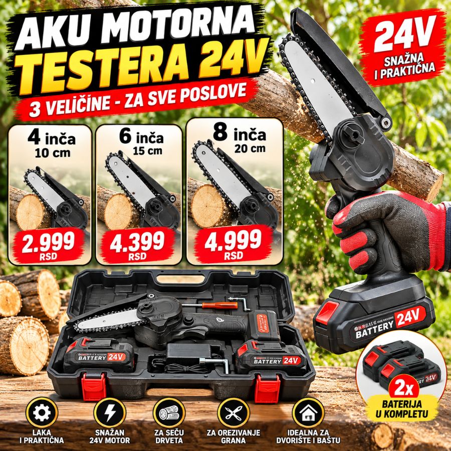 AKU MOTORNA TESTERA 24V