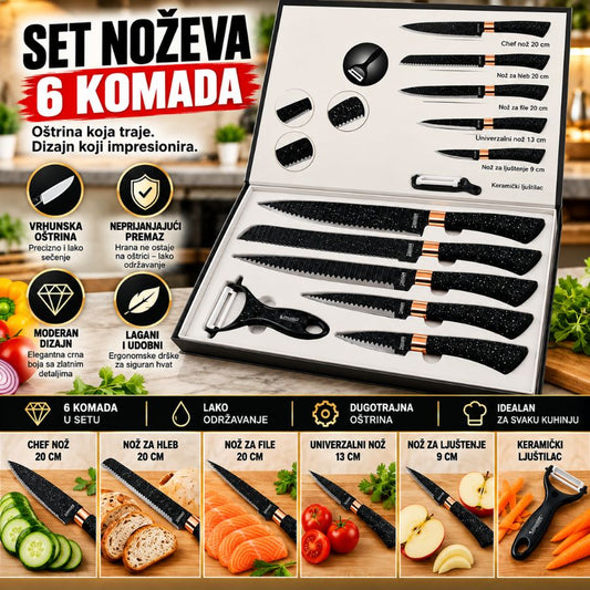 SET NOZEVA 6 KOM SA LJUSTILICOM