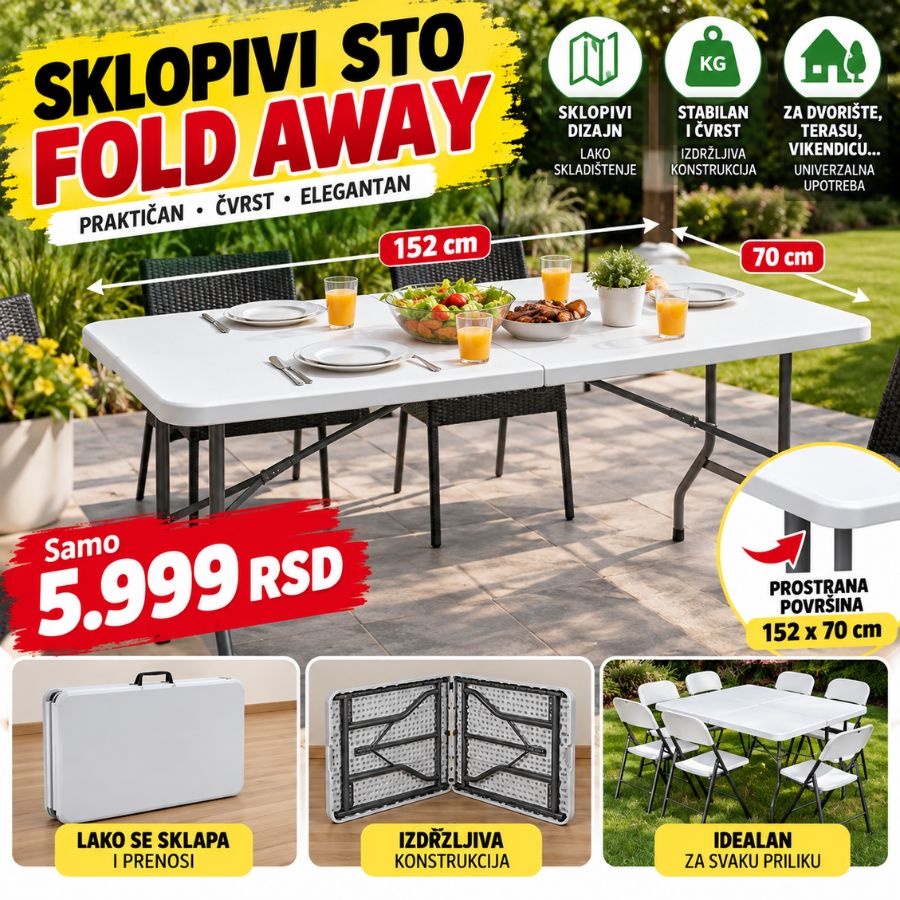 SKLOPIVI STO FOLD AWAY
