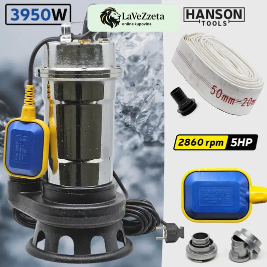 HANSON POTOPNA PUMPA ZA PRLJAVU VODU 3950W