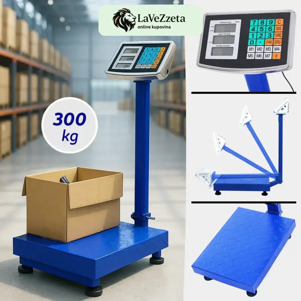 INDUSTRIJSKA DIGITALNA VAGA DO 300 KG