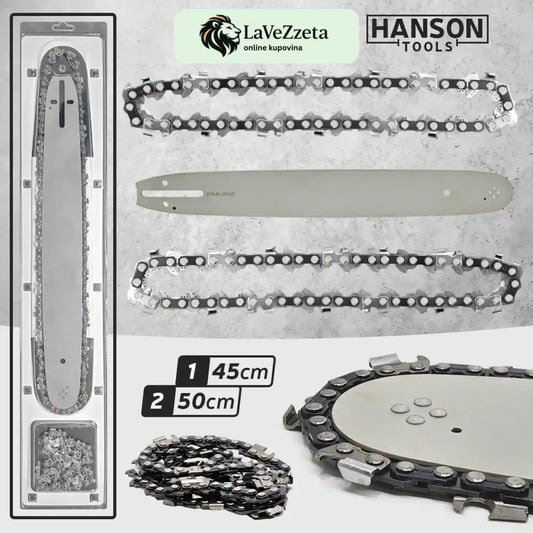 MAČ I LANAC ZA MOTORNU TESTERU-45 CM