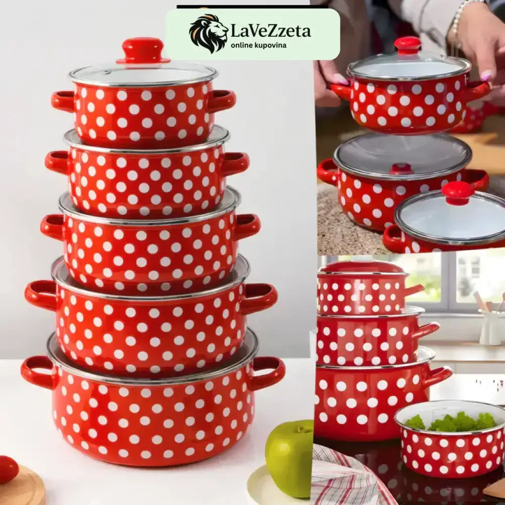 SET RETRO ŠERPI - 5 KOMADA