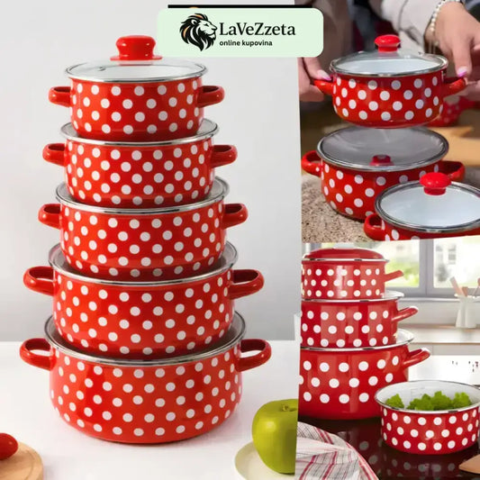 SET RETRO ŠERPI - 5 KOMADA