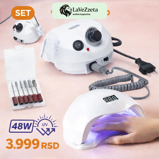 SET TURPIJA I UV LAMPA ZA NOKTE