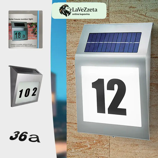 SOLARNA SVETILJKA SA KUĆNIM BROJEM Elektronika