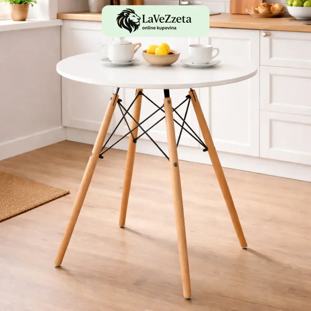 TRPEZARIJSKI STO 80 CM-ROTONDO