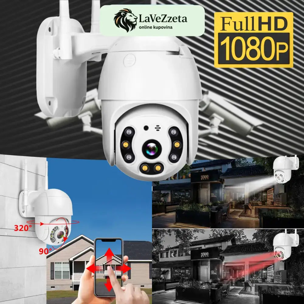WIFI VODOTPORNA ROTIRAJUĆA KAMERA 360° Elektronika